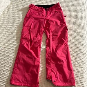 Ride Snowboards- hot pink snow pants